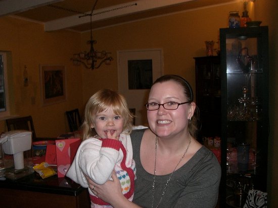 With Mommy. With Mommy.